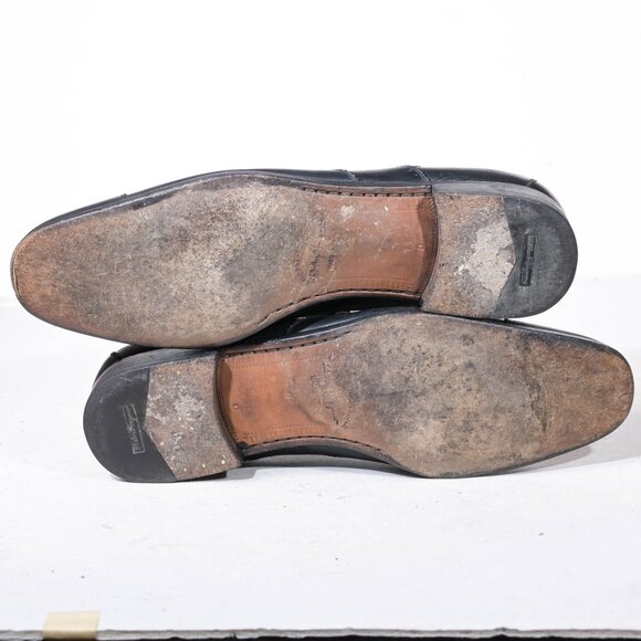 Salvatore Ferragamo Oxford Brogue with Toe Cap in Black - 11 - Picture 8 of 8